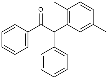 2-(2,5-dimethylphenyl)-1,2-diphenylethan-1-one Structure