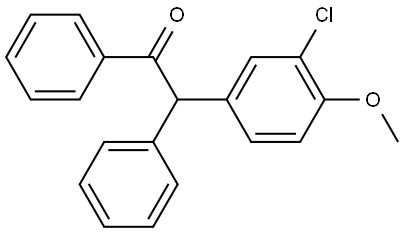 2-(3-chloro-4-methoxyphenyl)-1,2-diphenylethan-1-one Structure