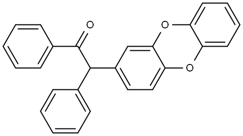 2-(dibenzo[b,e][1,4]dioxin-2-yl)-1,2-diphenylethan-1-one Structure