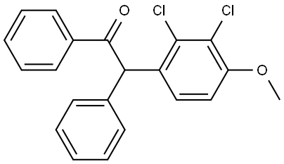 2-(2,3-dichloro-4-methoxyphenyl)-1,2-diphenylethan-1-one Structure