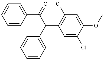 2-(2,5-dichloro-4-methoxyphenyl)-1,2-diphenylethan-1-one Structure