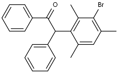 2-(3-bromo-2,4,6-trimethylphenyl)-1,2-diphenylethan-1-one Structure