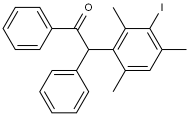 2-(3-iodo-2,4,6-trimethylphenyl)-1,2-diphenylethan-1-one Structure