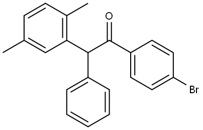1-(4-bromophenyl)-2-(2,5-dimethylphenyl)-2-phenylethan-1-one Structure