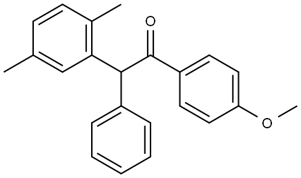 2-(2,5-dimethylphenyl)-1-(4-methoxyphenyl)-2-phenylethan-1-one Structure