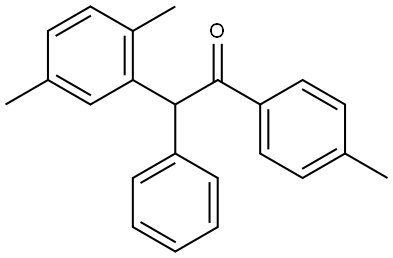 2-(2,5-dimethylphenyl)-2-phenyl-1-(p-tolyl)ethan-1-one Structure