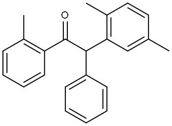 2-(2,5-dimethylphenyl)-2-phenyl-1-(o-tolyl)ethan-1-one Structure