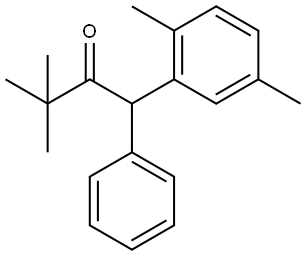 1-(2,5-dimethylphenyl)-3,3-dimethyl-1-phenylbutan-2-one Structure
