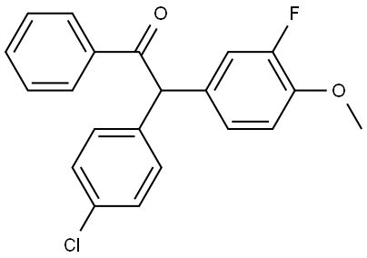 2-(4-chlorophenyl)-2-(3-fluoro-4-methoxyphenyl)-1-phenylethan-1-one Structure