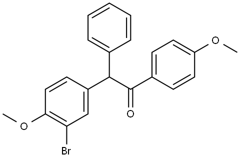 2-(3-bromo-4-methoxyphenyl)-1-(4-methoxyphenyl)-2-phenylethan-1-one Structure