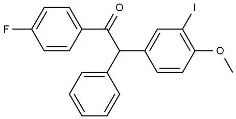 1-(4-fluorophenyl)-2-(3-iodo-4-methoxyphenyl)-2-phenylethan-1-one Structure