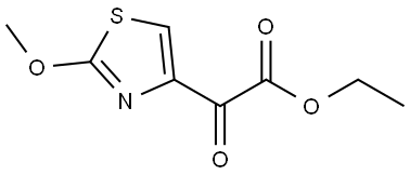 Ethyl 2-methoxy-α-oxo-4-thiazoleacetate Structure