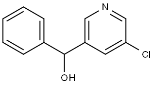 5-Chloro-α-phenyl-3-pyridinemethanol Structure