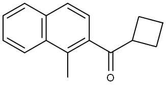 Cyclobutyl(1-methyl-2-naphthalenyl)methanone Structure