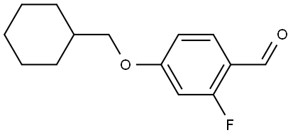 4-(Cyclohexylmethoxy)-2-fluorobenzaldehyde Structure