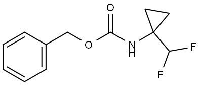 benzyl (1-(difluoromethyl)cyclopropyl)carbamate 구조식 이미지