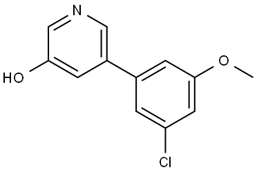 5-(3-Chloro-5-methoxyphenyl)-3-pyridinol Structure
