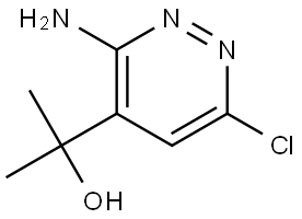 2-(3-amino-6-chloropyridazin-4-yl)propan-2-ol Structure