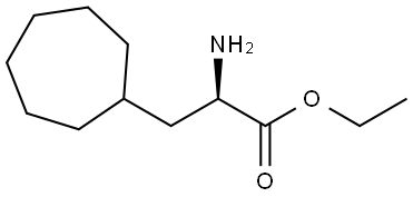 ethyl (R)-2-amino-3-cycloheptylpropanoate Structure