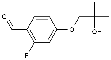 2-Fluoro-4-(2-hydroxy-2-methylpropoxy)benzaldehyde Structure