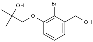 2-Bromo-3-(2-hydroxy-2-methylpropoxy)benzenemethanol Structure