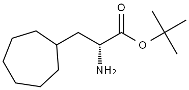 tert-butyl (R)-2-amino-3-cycloheptylpropanoate 구조식 이미지