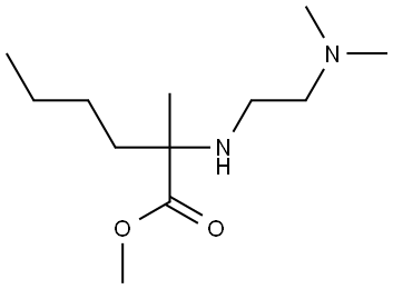 methyl 2-((2-(dimethylamino)ethyl)amino)-2-methylhexanoate Structure