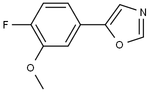 5-(4-Fluoro-3-methoxyphenyl)oxazole Structure