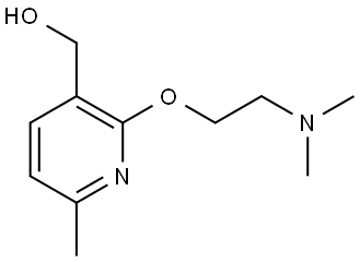 2-[2-(Dimethylamino)ethoxy]-6-methyl-3-pyridinemethanol Structure