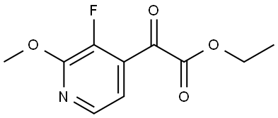 Ethyl 3-fluoro-2-methoxy-α-oxo-4-pyridineacetate Structure