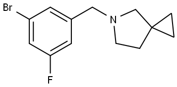 5-(3-bromo-5-fluorobenzyl)-5-azaspiro[2.4]heptane Structure