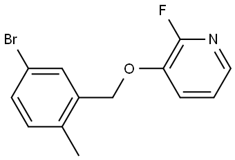 3-[(5-Bromo-2-methylphenyl)methoxy]-2-fluoropyridine Structure