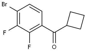 (4-Bromo-2,3-difluorophenyl)cyclobutylmethanone Structure