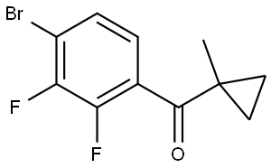 (4-Bromo-2,3-difluorophenyl)(1-methylcyclopropyl)methanone Structure