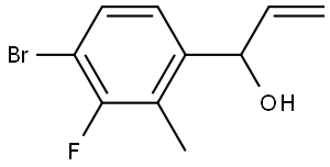 4-Bromo-α-ethenyl-3-fluoro-2-methylbenzenemethanol Structure