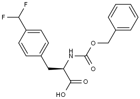 (R)-2-(((benzyloxy)carbonyl)amino)-3-(4-(difluoromethyl)phenyl)propanoic acid Structure