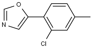 Oxazole, 5-(2-chloro-4-methylphenyl)- Structure