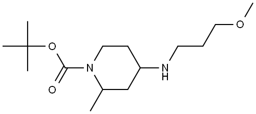 tert-butyl 4-((3-methoxypropyl)amino)-2-methylpiperidine-1-carboxylate Structure