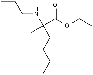 ethyl 2-methyl-2-(propylamino)hexanoate Structure