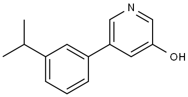 5-[3-(1-Methylethyl)phenyl]-3-pyridinol Structure