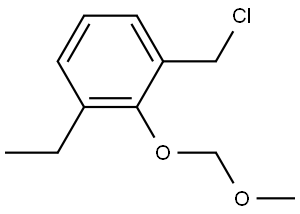 1-(chloromethyl)-3-ethyl-2-(methoxymethoxy)benzene Structure