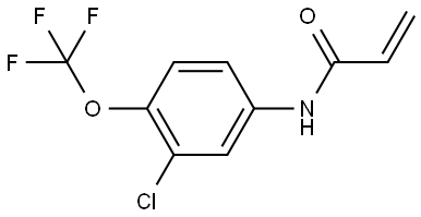 N-[3-Chloro-4-(trifluoromethoxy)phenyl]-2-propenamide Structure