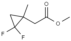 methyl 2-(2,2-difluoro-1-methylcyclopropyl)acetate Structure