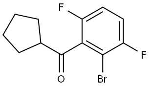 (2-Bromo-3,6-difluorophenyl)cyclopentylmethanone Structure