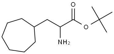 tert-butyl 2-amino-3-cycloheptylpropanoate 구조식 이미지