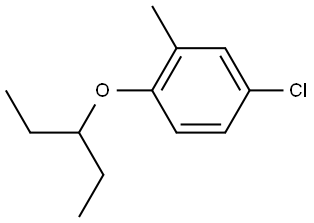 4-Chloro-1-(1-ethylpropoxy)-2-methylbenzene Structure