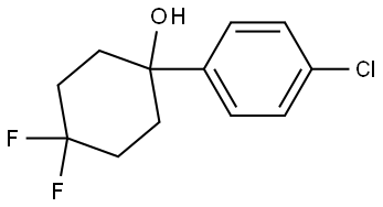 1-(4-Chlorophenyl)-4,4-difluorocyclohexanol Structure