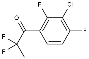 1-(3-chloro-2,4-difluorophenyl)-2,2-difluoropropan-1-one Structure