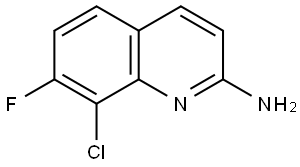 2-Quinolinamine, 8-chloro-7-fluoro- Structure