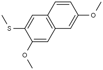 (3,6-dimethoxynaphthalen-2-yl)(methyl)sulfane Structure